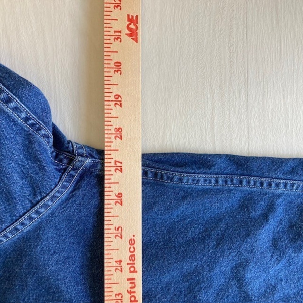 Vintage Chaps Ralph Lauren Denim Long Sleeve Shirt XXL 27.5 x 30 - Picture 5 of 11